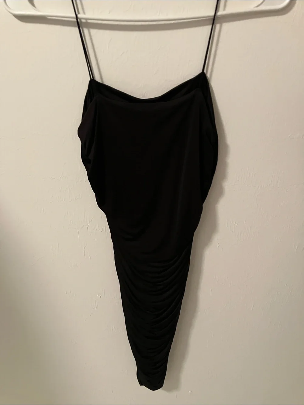 Ruched Mini Dress with Spaghetti Straps - Picture 3 of 7